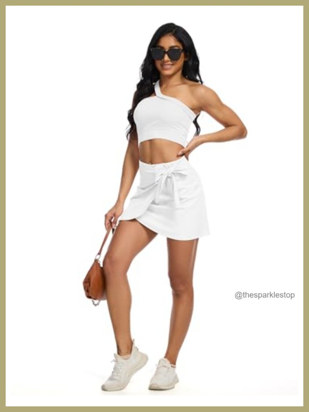 Wrap Skort for Women with Pockets and Tummy Control - Picture 4 of 6
